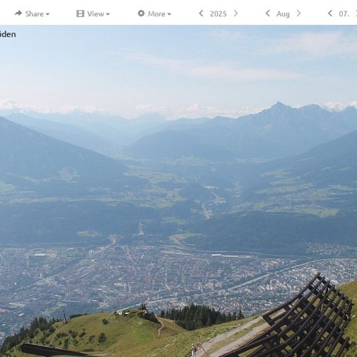 Innsbruck Seegrube Live Webcam: Panoramic Alpine City Views