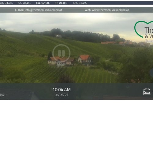 Klöchberg Webcam: Live Views of Styrian Vineyards in Austria