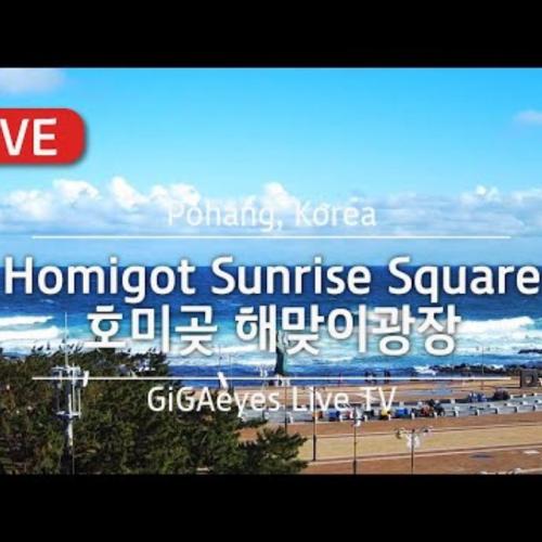 Homigot Sunrise Square Webcam, Pohang, South Korea