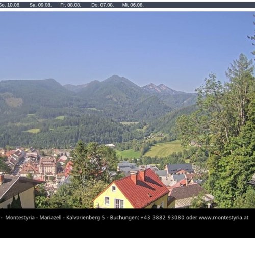 Mariazell Chalets Monte Styria Live Webcam: Alpine Village Views