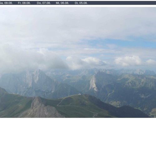 Sass Pordoi Live Webcam: Dolomites Mountain Vista