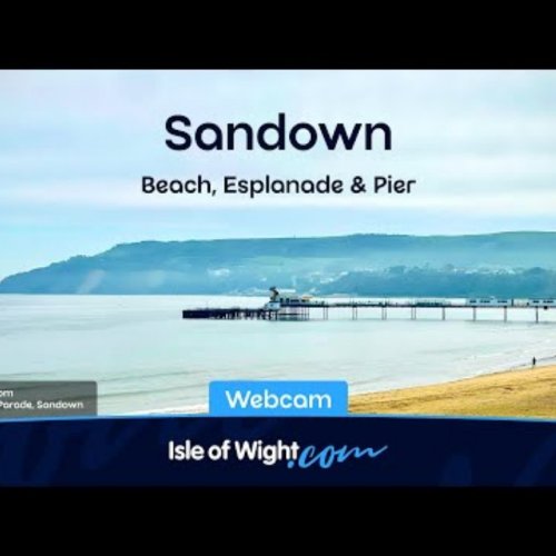 Sandown Bay Live Webcam: Isle of Wight Beach, Pier & Esplanade
