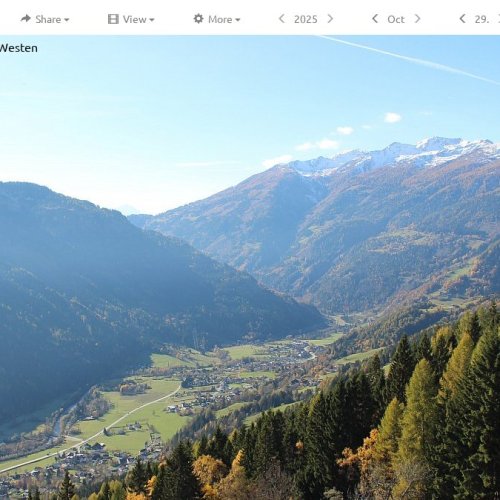 Flattach West Live Webcam: Mölltal Valley & Alpine Peaks