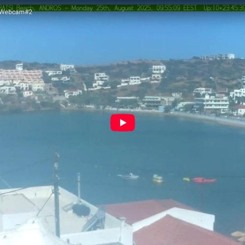 Batsi Beach, Andros Live Webcam: A Glimpse of Aegean Serenity