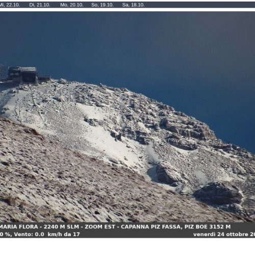 Passo Sella Live Webcam: Piz Boe & Dolomites Mountain View