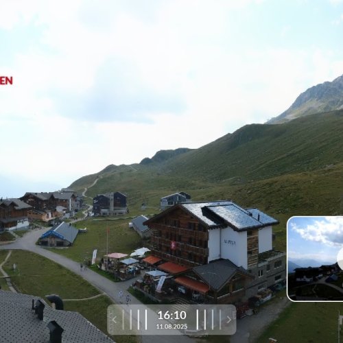 Fiescheralp - Kühboden Live Webcam: Aletsch Arena, Switzerland