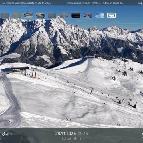 Saalbach Ski Circus Live Webcam: Austrian Alps & Slopes
