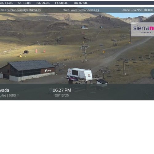 Sierra Nevada Ski Resort Live Webcam - Borreguiles View