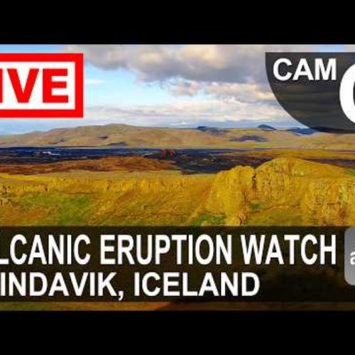 þorbjörn Lava Plain Panorama in Grindavík, Iceland