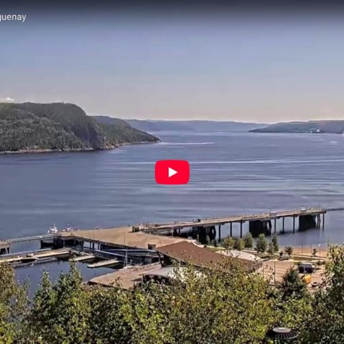 Live Saguenay River Webcam: Port-Alfred La Baie Cruise Terminal HD
