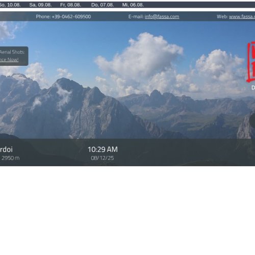 Sass Pordoi Webcam: Live Views of Dolomites