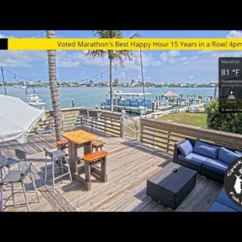 Sparky's Landing Waterfront Deck in Marathon, Florida
