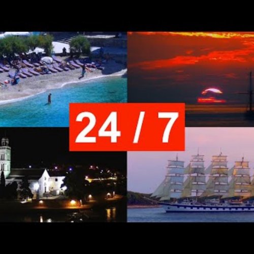 Hvar Port Entrance & Pakleni Islands Live View