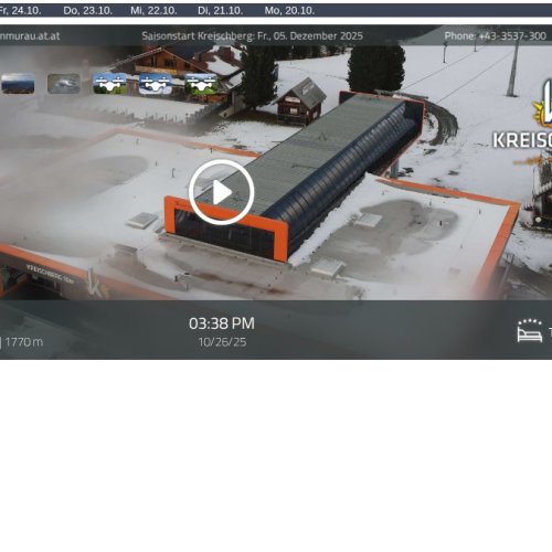 Kreischberg Murau Ski Resort Live Webcam: Alpine Mountain Views
