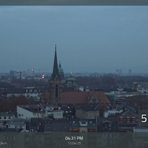 Mannheim City Panorama Live Webcam from Hilton Garden Inn