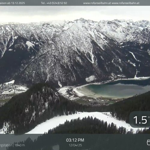 Maurach Rofan-Seilbahn Bergstation Live Webcam