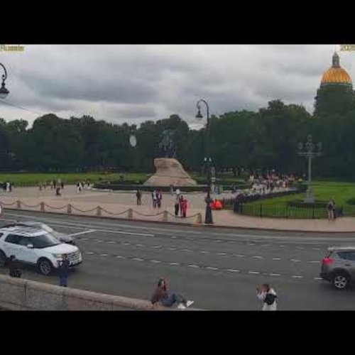 Senate Square & St. Isaac's Cathedral Live Webcam, Saint Petersburg