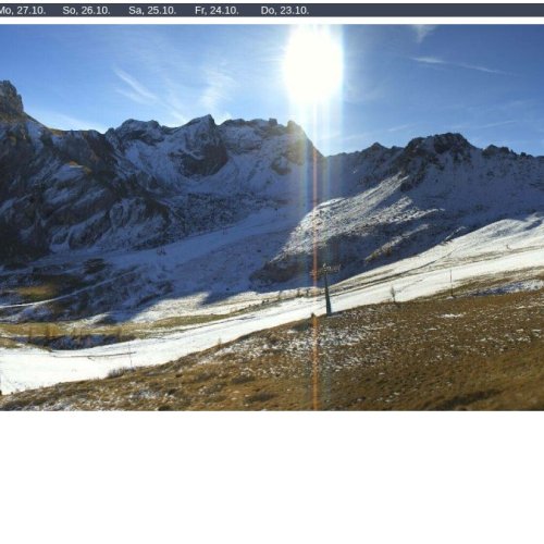 Canazei - Ciampac Live Webcam: Dolomites Ski Slopes & Mountain Views