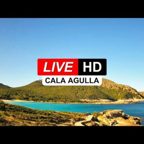 Cala Agulla Beach Elevated Panoramic View