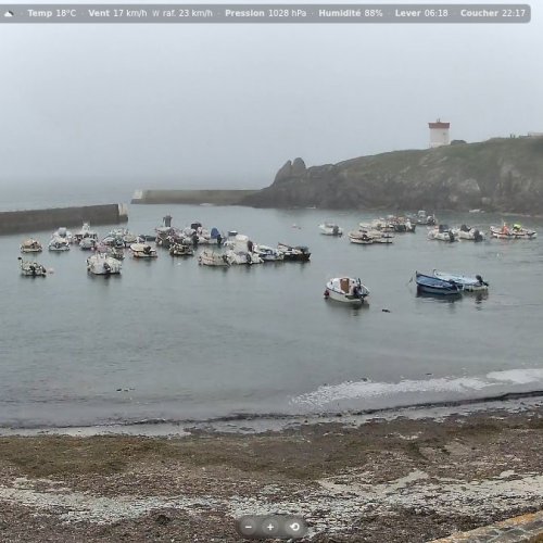 Pors Poulhan Harbor - Live Views from Plouhinec, Brittany, France