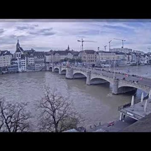 Live from Basel: Mittlere Brücke and Rhine River Webcam