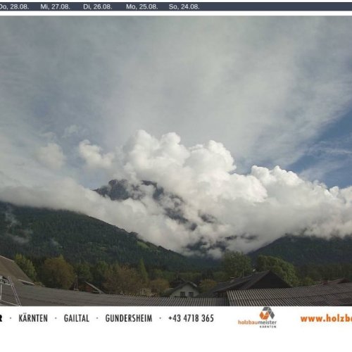 Reißkofel Live Webcam: Gundersheim, Gailtal Valley, Austria