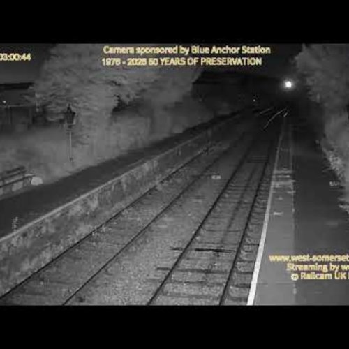 Blue Anchor Heritage Railway Platform Live View