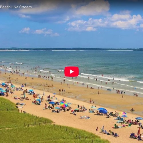 Old Orchard Beach Maine Live Cam: Abellona Inn Shoreline View