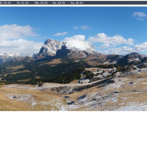 Seiser Alm Live Webcam: Panoramic Dolomites Views
