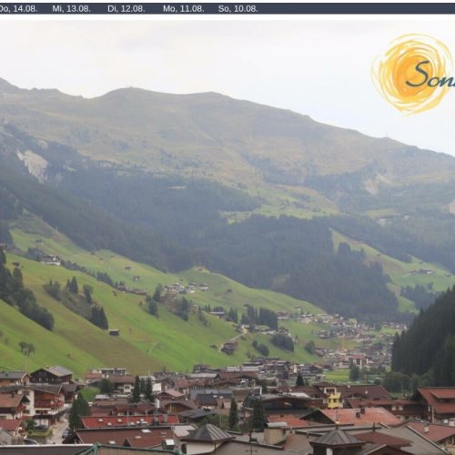 Tux, Austria Live Webcam: Alpine Village and Mountain Views