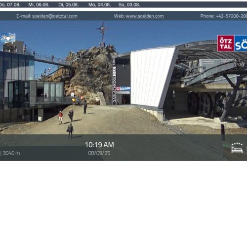 Gaislachkogel Sölden Live Webcam – Alpine Views at 3040m