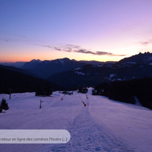 Crest-Voland Le Cernix Webcam: Live Ski Slopes & Alpine Views