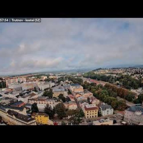 Trutnov Live Webcam: Panoramic City Views from Kostel