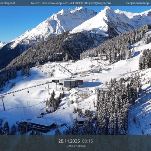 Kappl FlyingCam: Live Ski Slopes & Mountain Views, Austria
