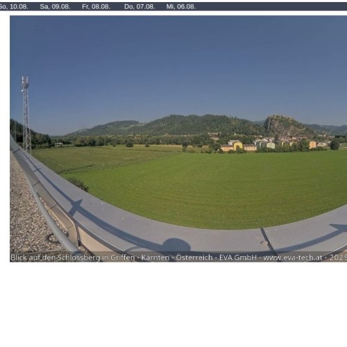 Griffen, Austria Live Webcam: Schlossberg & Carinthian Views