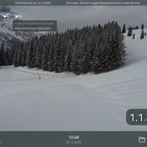 Ehrwald Feldernalm Live Webcam: Alpine Ski Slopes & Mountain Views