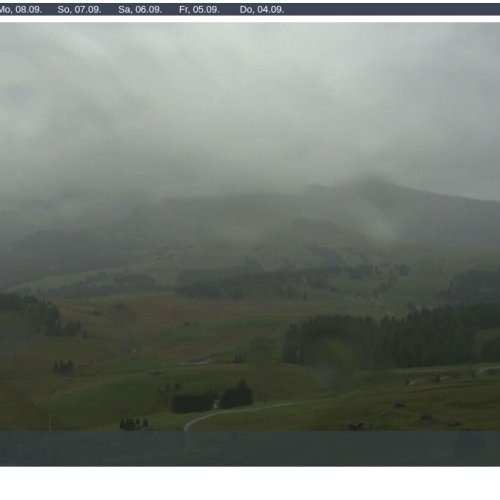 Seiser Alm Mezdi Bergstation Live Webcam: Dolomites Views at 2070m