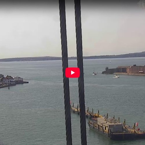 HMS Warrior HD Portsmouth Harbour Live Webcam, UK