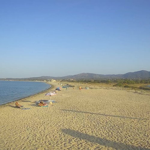Olbia Le Saline Beach Live Cam: Sardinia, Italy