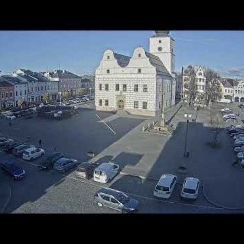 Lanškroun Square Live: Town Hall & Historic Center Webcam, Czech Republic