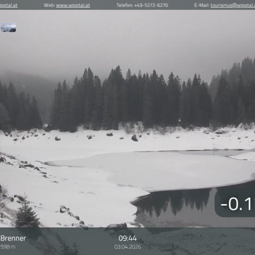 Witness Winter's Peace: Obernberg am Brenner - Obernberger See HD Webcam