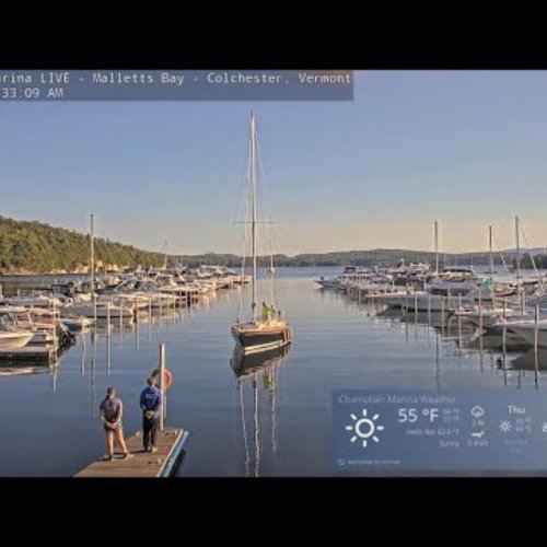 Champlain Marina Live Webcam - Malletts Bay, Colchester, Vermont