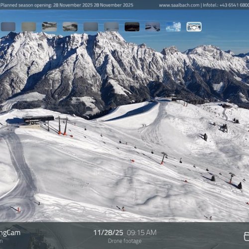 Saalbach Skicircus Live Webcam: Alpine Skiing Views