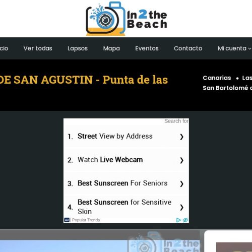 Playa de San Agustin Live Webcam: Gran Canaria Beach View
