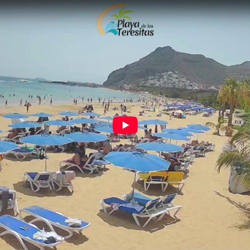 Playa de las Teresitas Live Webcam: Tenerife Beach Views