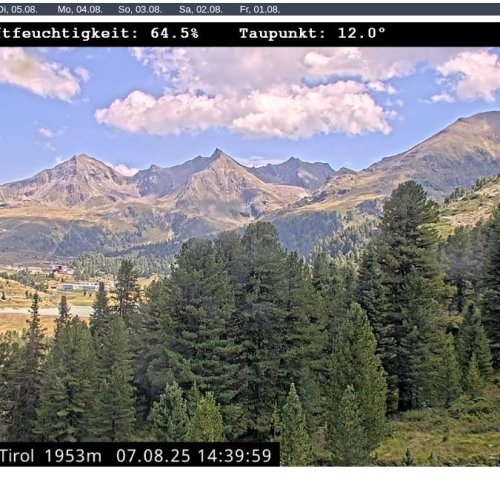 Mittergrathütte Kühtai Live Webcam: Alpine Views from Tyrol