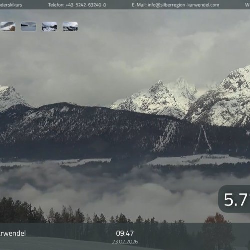 Live Webcam: Weerberg Schiestlhof - Karwendel Alps View