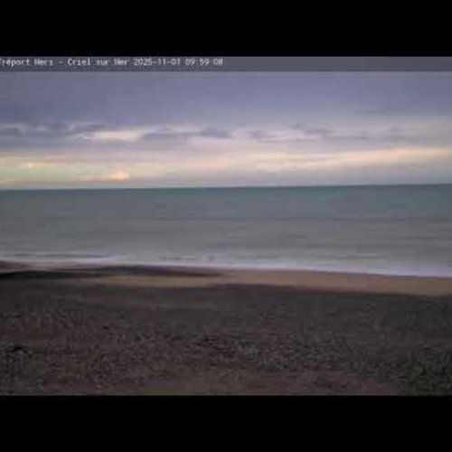Live Criel-sur-Mer Beach Webcam: English Channel View towards Le Tréport & Mers
