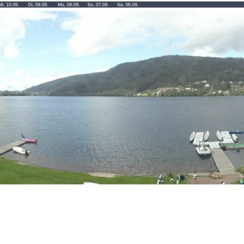 Live Webcam: Lake Gérardmer Views & Vosges Mountains, France
