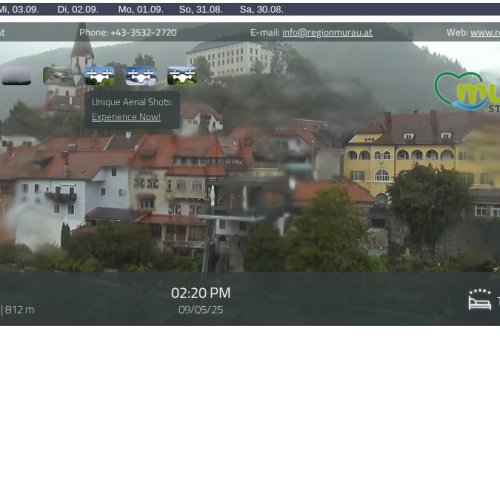 Murau Live Webcam: Historic Town & Alpine Views in Styria, Austria